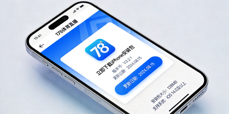 178体育直播APP iOS版下载界面截图 - iPhone安装包下载页面